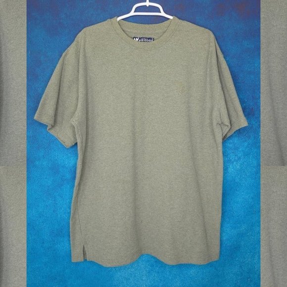 Big Dogs Waffle Knit Gray Tee Size Large - Picture 2 of 5